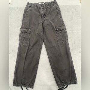 Levis 94 Baggy Cargo Jeans Womens  Black Denim Pants Loose Wide Sz 27